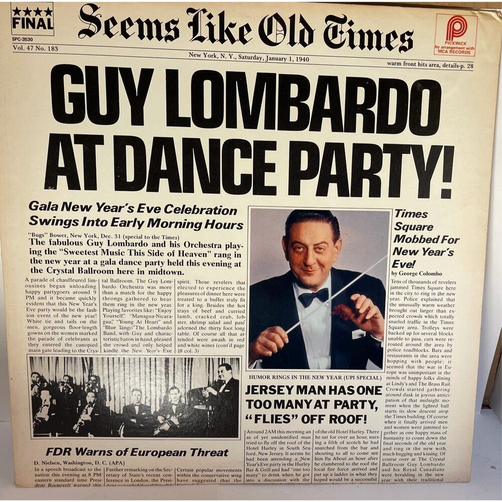 Guy Lombardo At Dance Party! Vinyl SPC-3530 PICKWICK